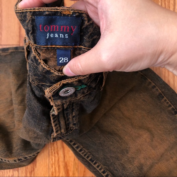 TommyJeans-Vintage Straight Leg Orange/Black Denim - Picture 3 of 11